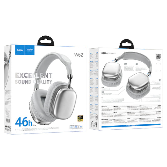 W52 Wonderful BT headphones milky white