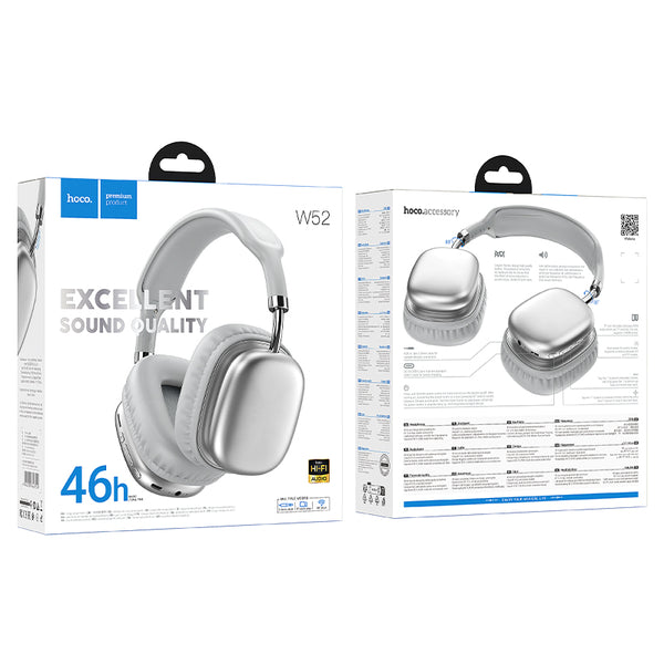 W52 Wonderful BT headphones milky white