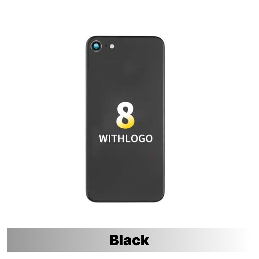 iPhone 8 - Back Glass With Camera Lens - Black