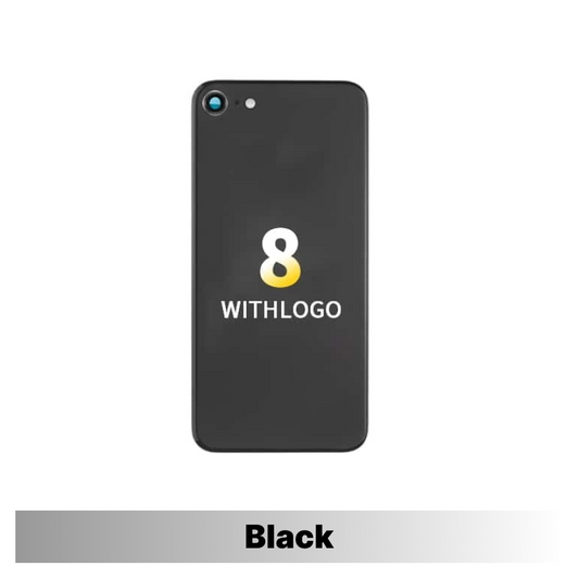 iPhone 8 - Back Glass With Camera Lens - Black