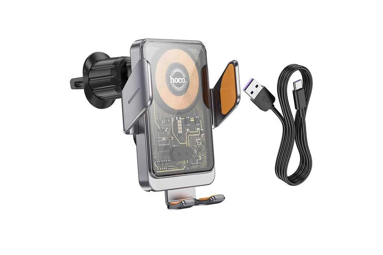 HW7 Transparent Discovery Edition wireless Car Phone Holder wholesale mobile accessory