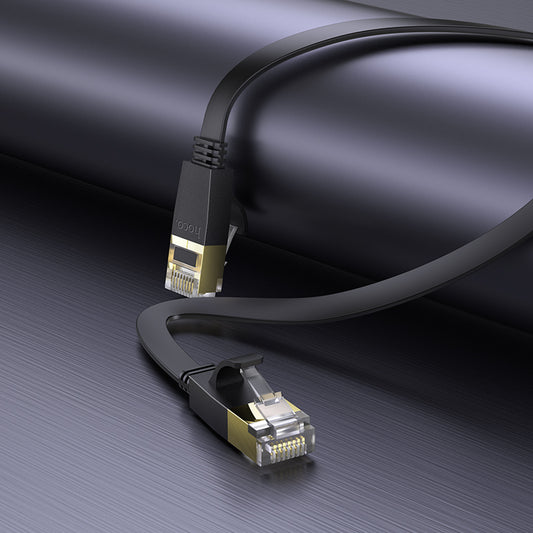 US07 General pure copper flat network cable(L=20M) - Black