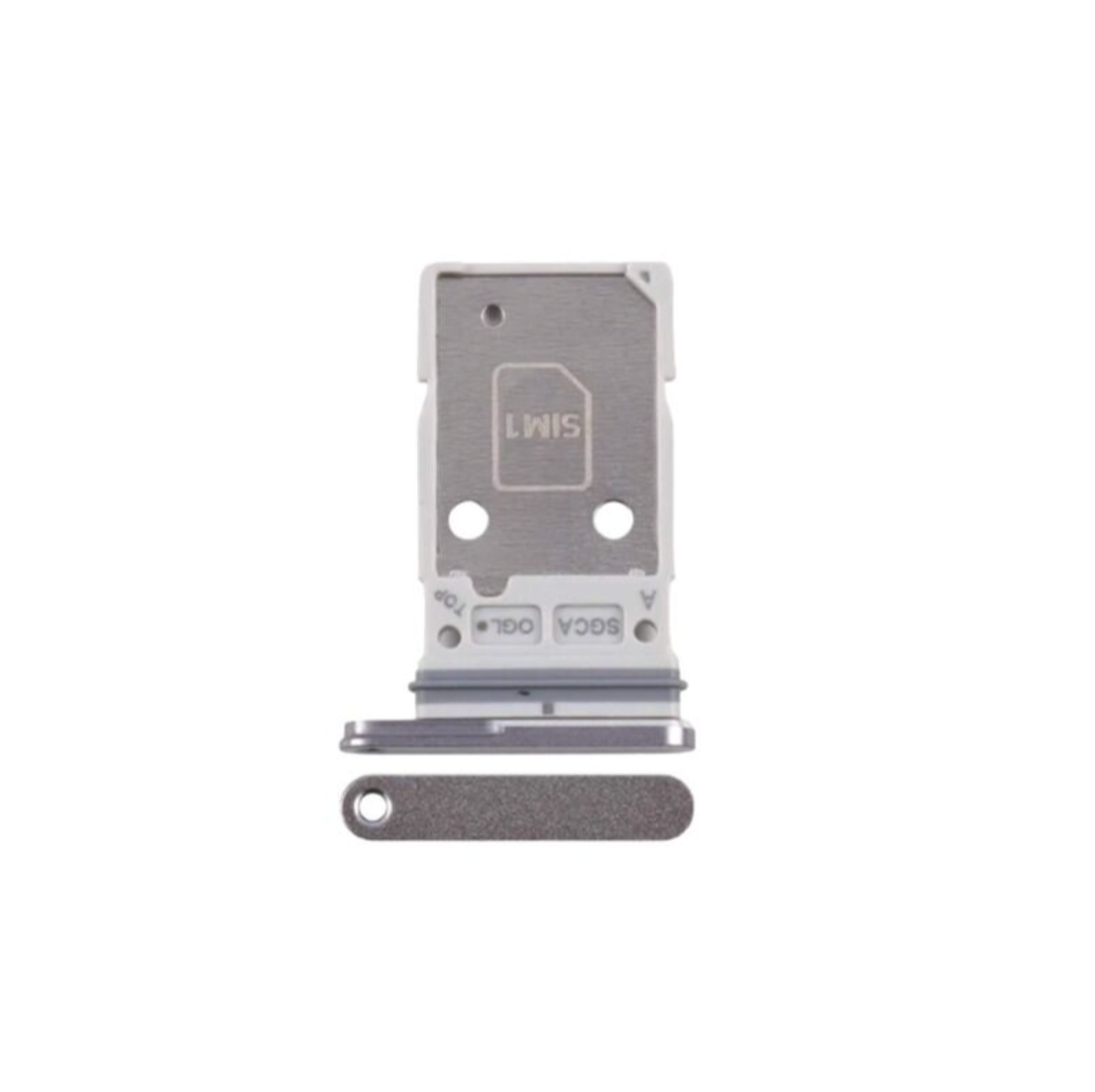 Single SIM Card Tray for Samsung Galaxy S25 FE-White-OEM