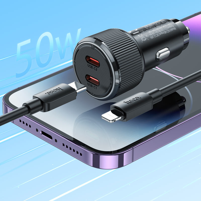 HOCO NZ14B Guerrero PD50W(2C) car charger