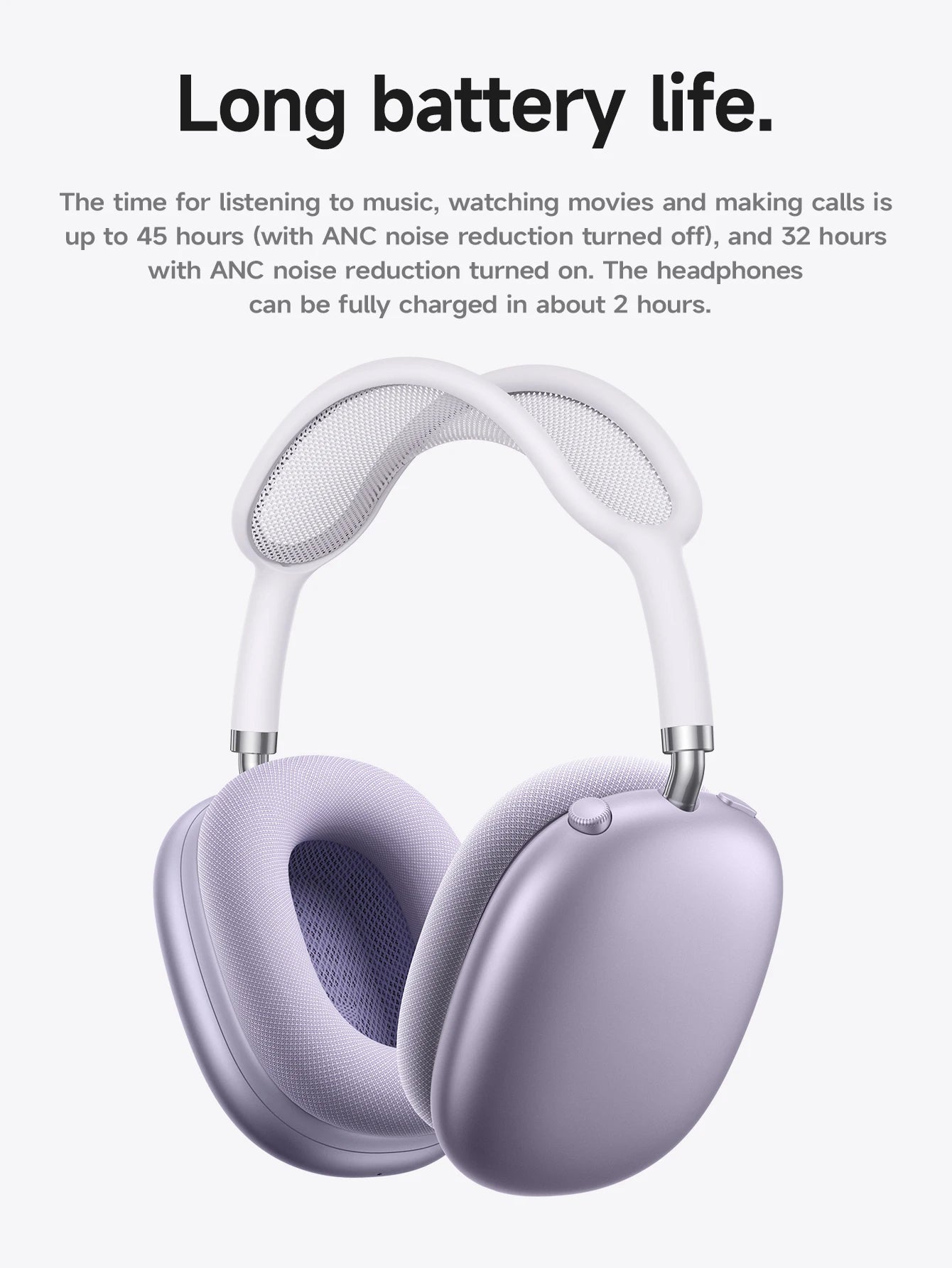 W65 Plus Happy ANC BT headphones Deep Space blue