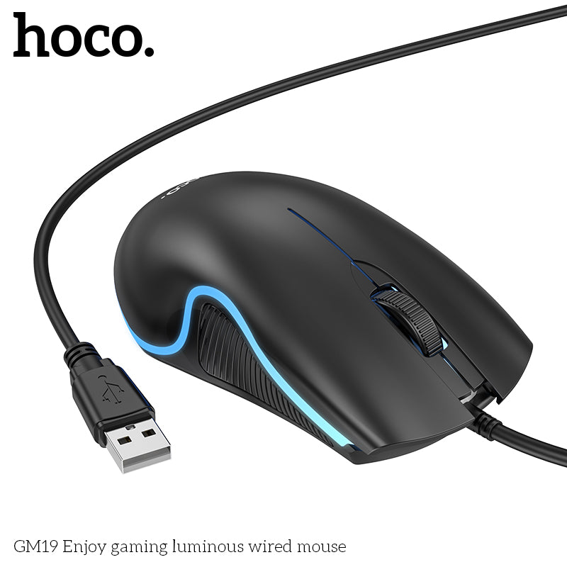 GM19 Enjoy gaming luminous wired mouse