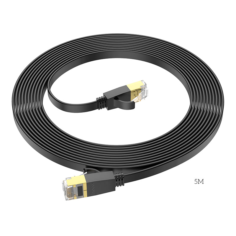 US07 General pure copper flat network cable(L=20M) - Black