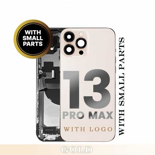 iPhone 13 Pro Max Back Housing With Small Parts - Gold