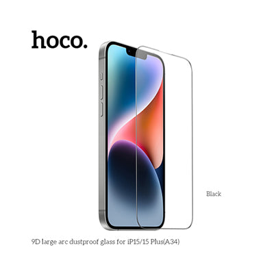 HOCO A34 9D Large Arc Dustproof Glass Screen Protector For iP14Pro/ 15