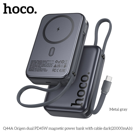 Q44A For Laptop PD45W 20000mAh MagSafe with Cable power bank wholesale mobile accessory