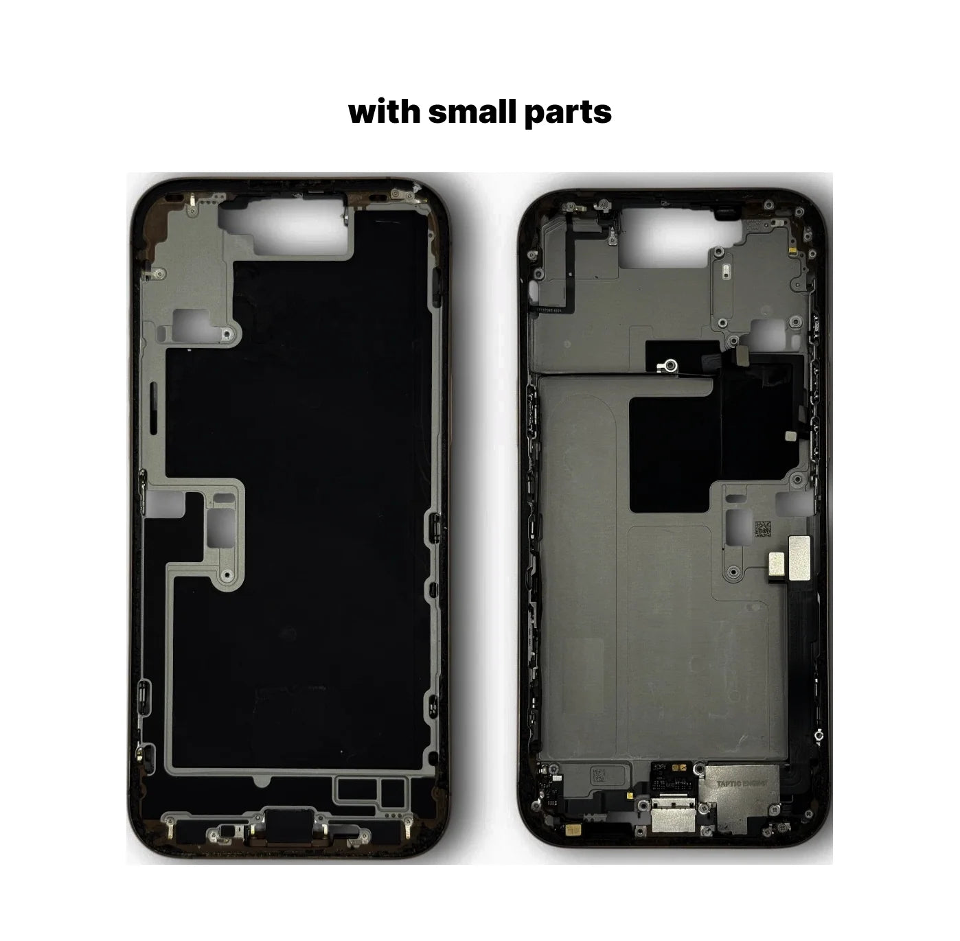 iPhone 16 Pro Max Pull Mid Frame Housing With Small Parts - Black Titanium