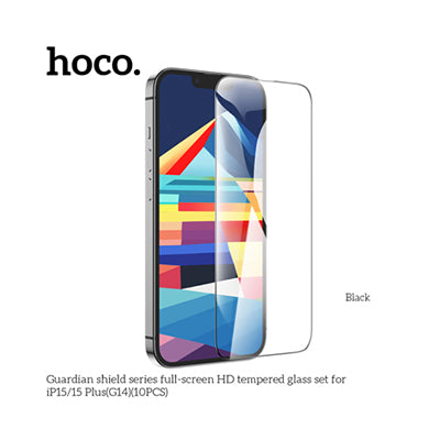Hoco G14 Guardian Shield Series Full-screen HD Tempered Glass Screen Protector - iP14 Pro Max/15 Plus