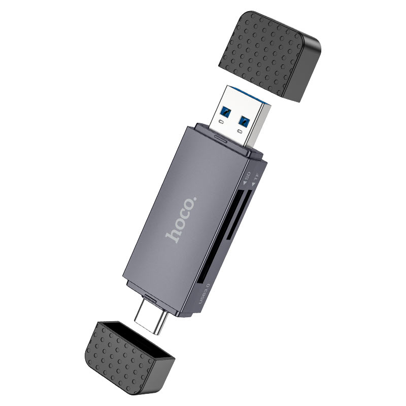 HB45 Spirit 2-in-1 USB/Type-C 2.0 card reader