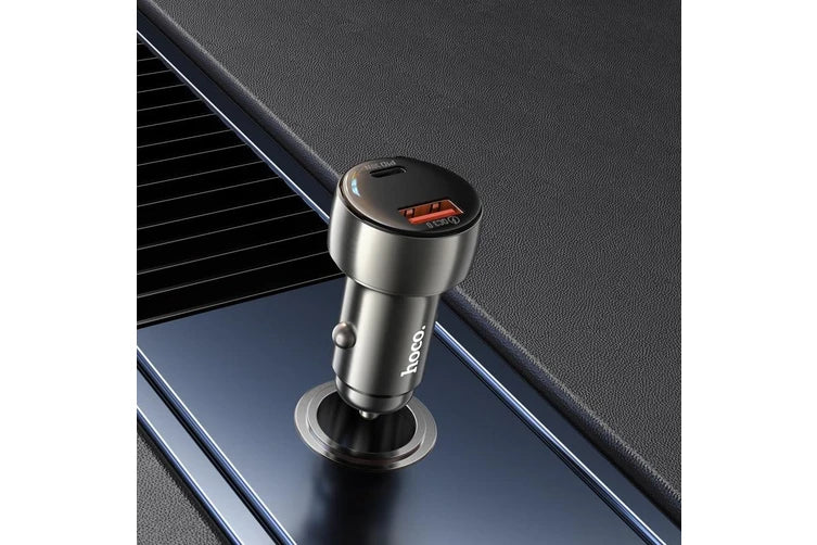 HOCO Z50 Leader 48W dual-port PD30W+QC3.0 car charger with digital display