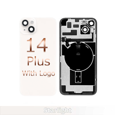 Iphone 14 Plus - Back Glass With Camera Lens + Magnet + Wireless Flex Charger OEM Starlight