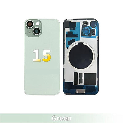 Iphone 15 - Compatible Back Glass With Camera Lens And Magnet OEM - Green