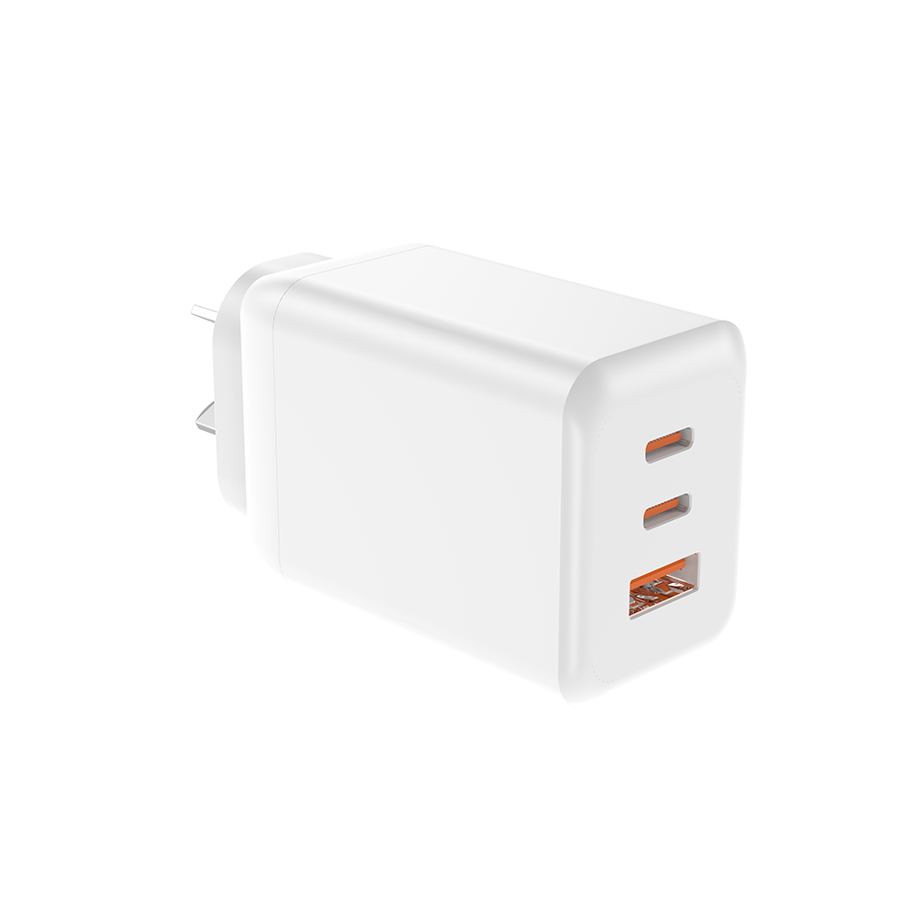 NCC C34 65W GaN Dual Type-C+USB-A Fast Charger AU Plug - White