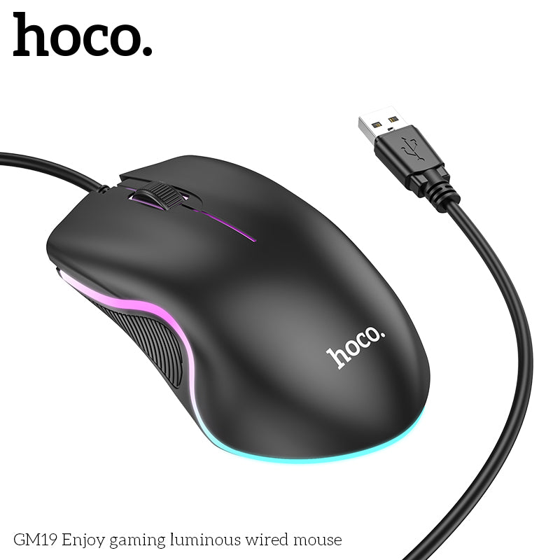 GM19 Enjoy gaming luminous wired mouse