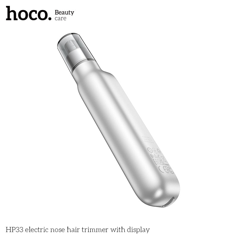 Hoco HP33 electric nose hair trimmer with display - Silver