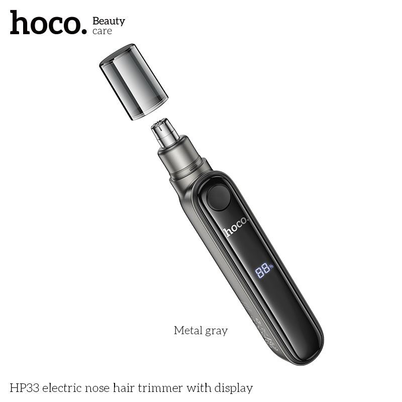 Hoco HP33 electric nose hair trimmer with display - Silver