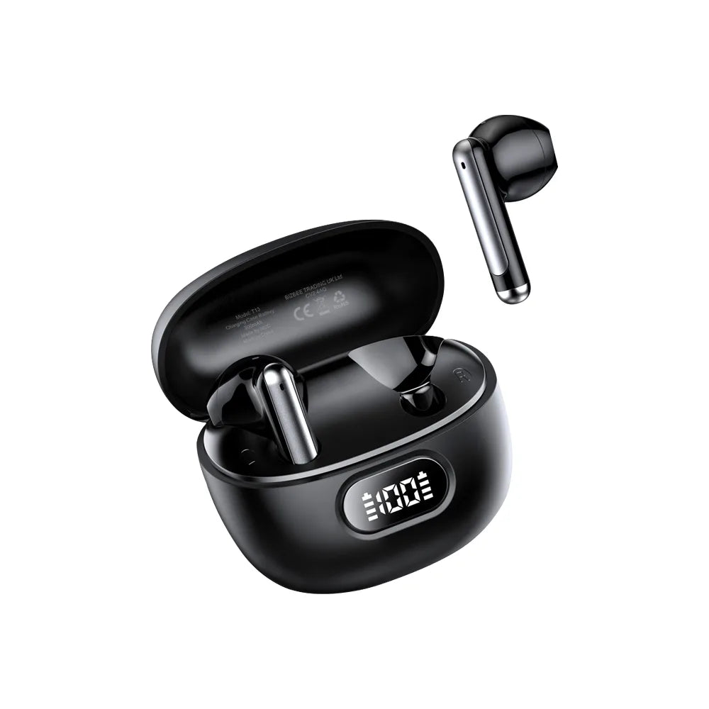 NCC T13 TWS Bluetooth Wireless Earphones - Black