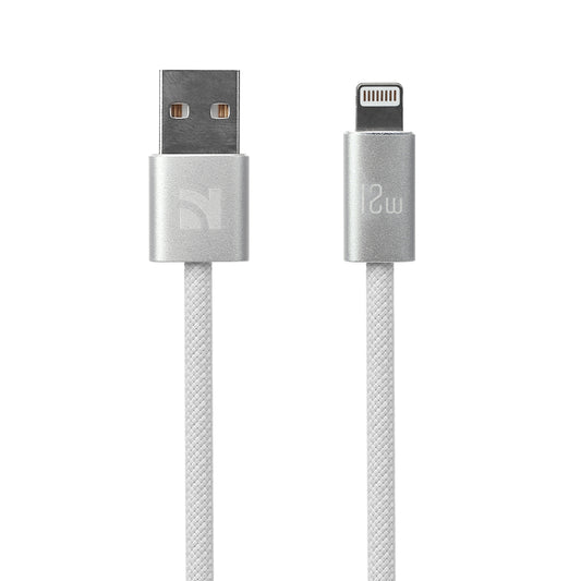 NCC XC-0113 USB-A to Lightning 12W 1.2M Braided Cable - White