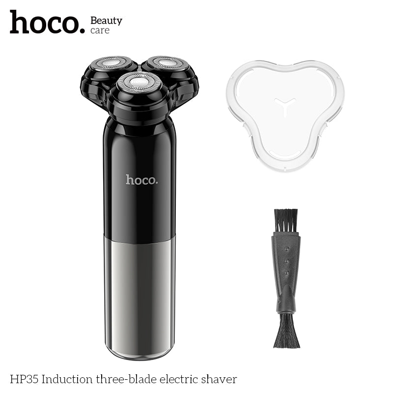 Hoco HP35 Induction three-blade electric shaver - Black