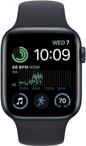 Apple Watch SE 2 2020 32GB CELLULAR 44MM ALUMUMIUM Case MIDNIGHT With Midnight Rubber Band - Very Good
