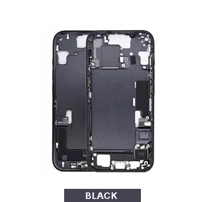 iPhone 15 Pull Mid Frame Housing With Small Parts - Black