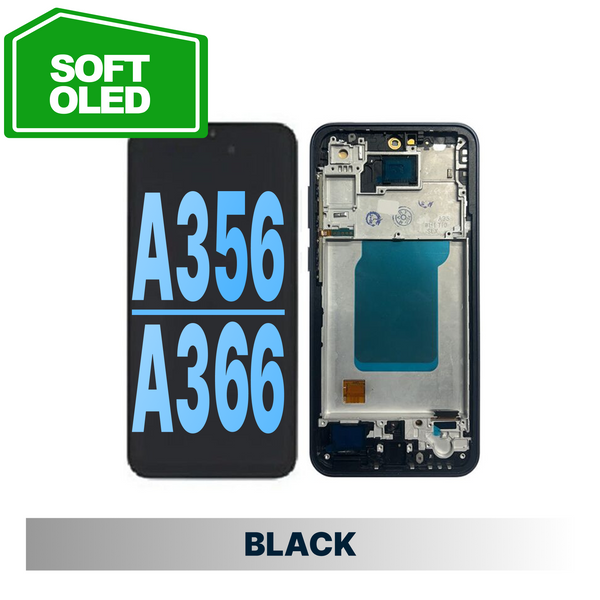 Samsung Galaxy A356/A366 5G HQ OLED Screen With Frame - Black