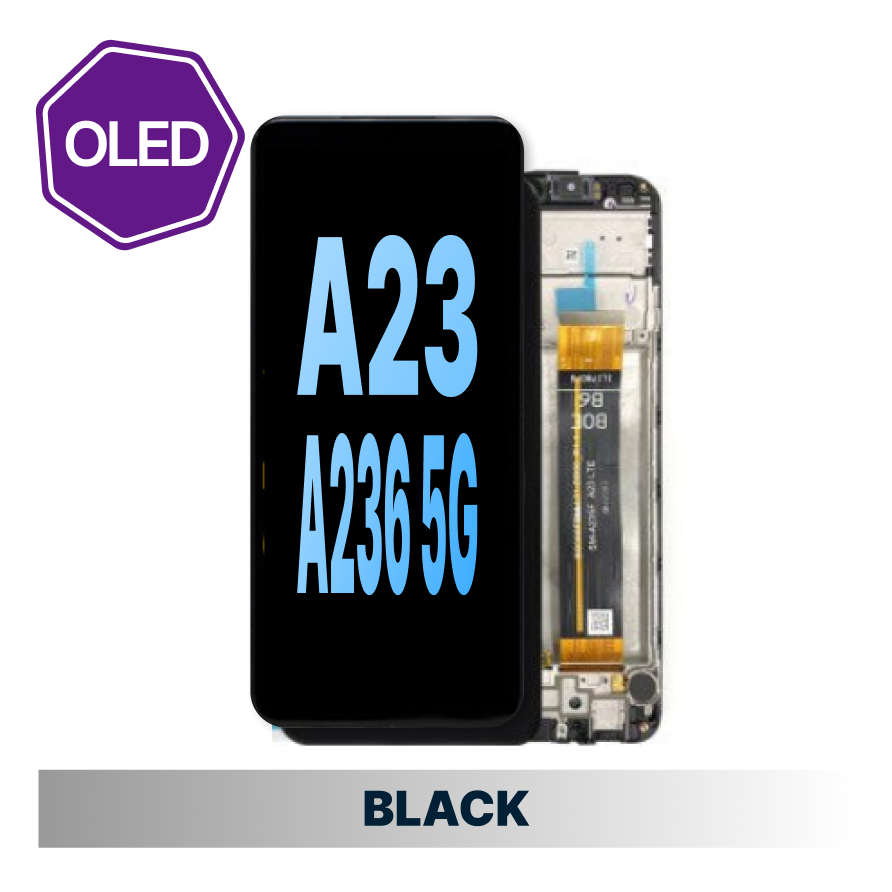 Samsung Galaxy A23 5G/A236 HQ Oled Screen with Frame - Black