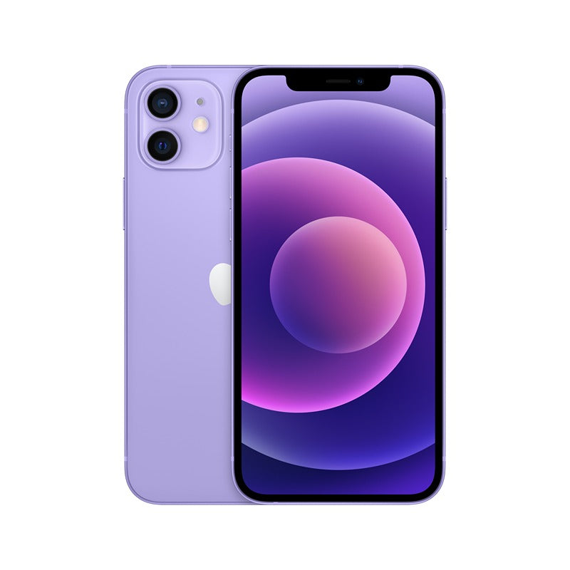 [Grade-A]iPhone 12 Used Phone 128GB Purple Bat 90% above