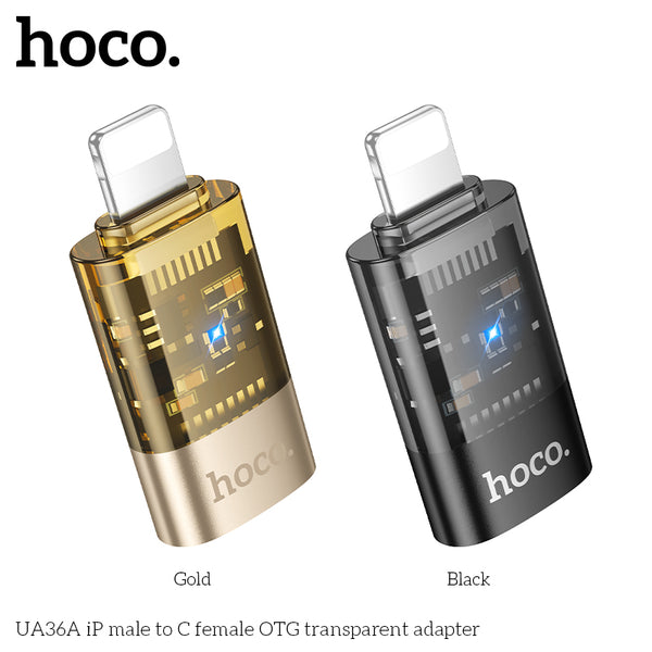 UA36A iP male to C female OTG transparent adapter