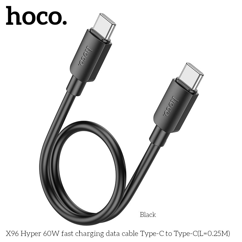 X96 Hyper 60W fast charging data cable Type-C to Type-C(L=0.25M)