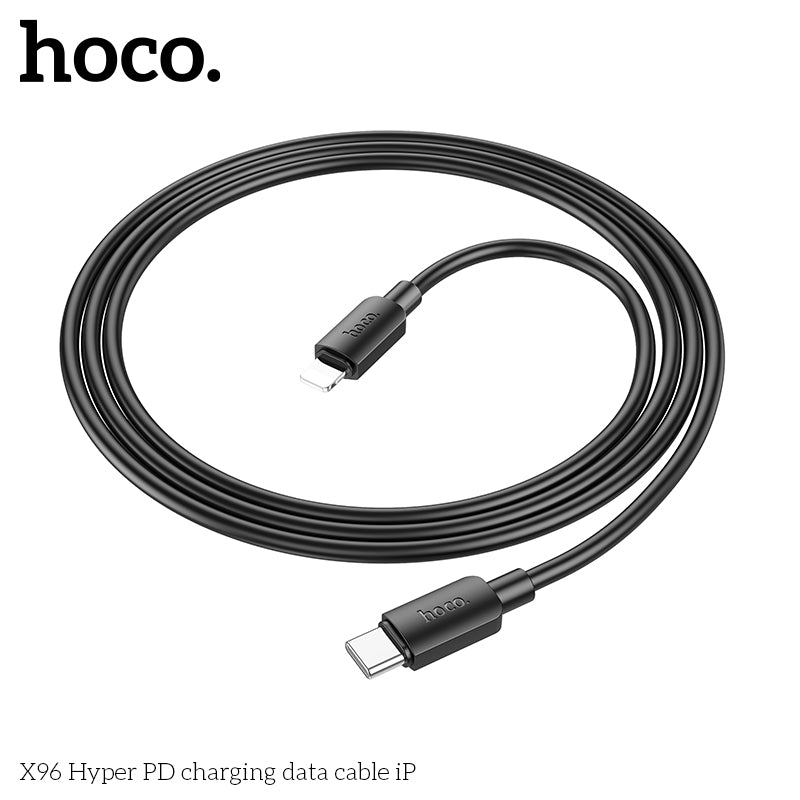 HOCO X96 Hyper PD USB-C To Lightning charging cable for iPhone (L=1m) - White