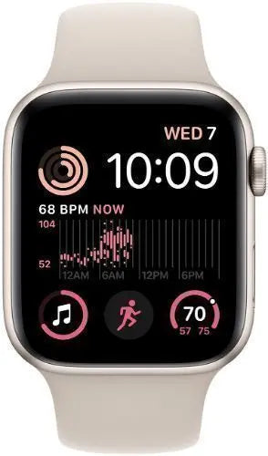 Apple Watch SE 2 2020 32GB CELLULAR 40MM ALUMUMIUM Case STARLIGHT With Starlight Rubber Band - Very Good