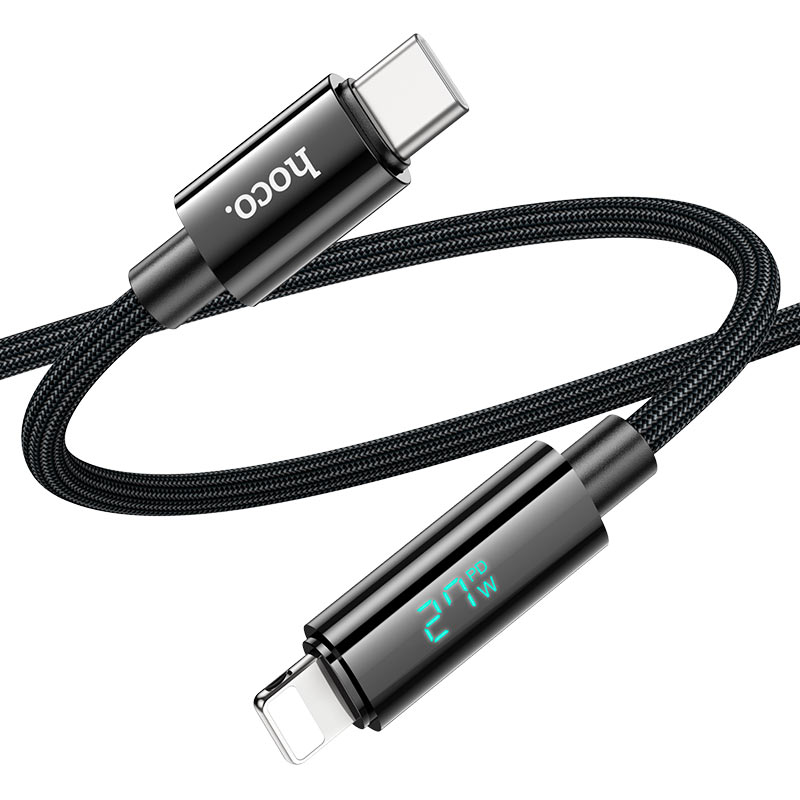 Hoco U125 Benefit PD charging data cable with display iP