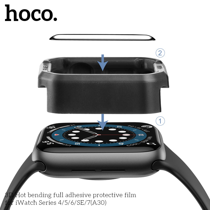 Hoco A30 3D Hot Bending Full Screen Protection Film For iWatch 4/5/6/SE - 40mm