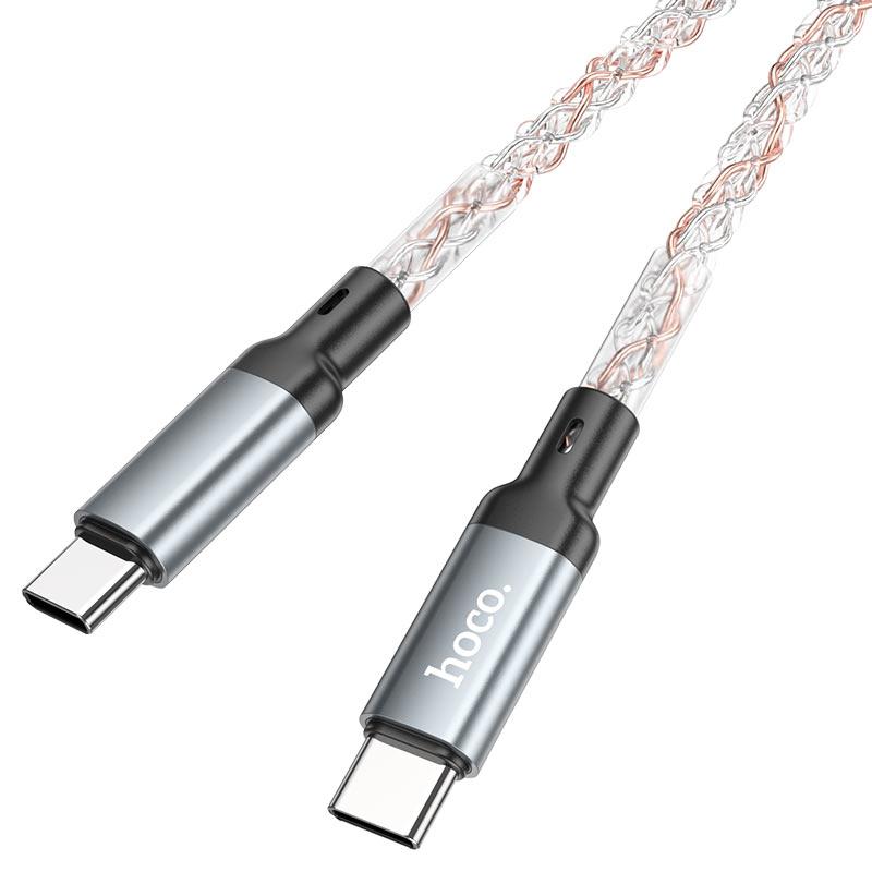 Hoco U112 Shine 60W charging data cable for Type-C to Type-C