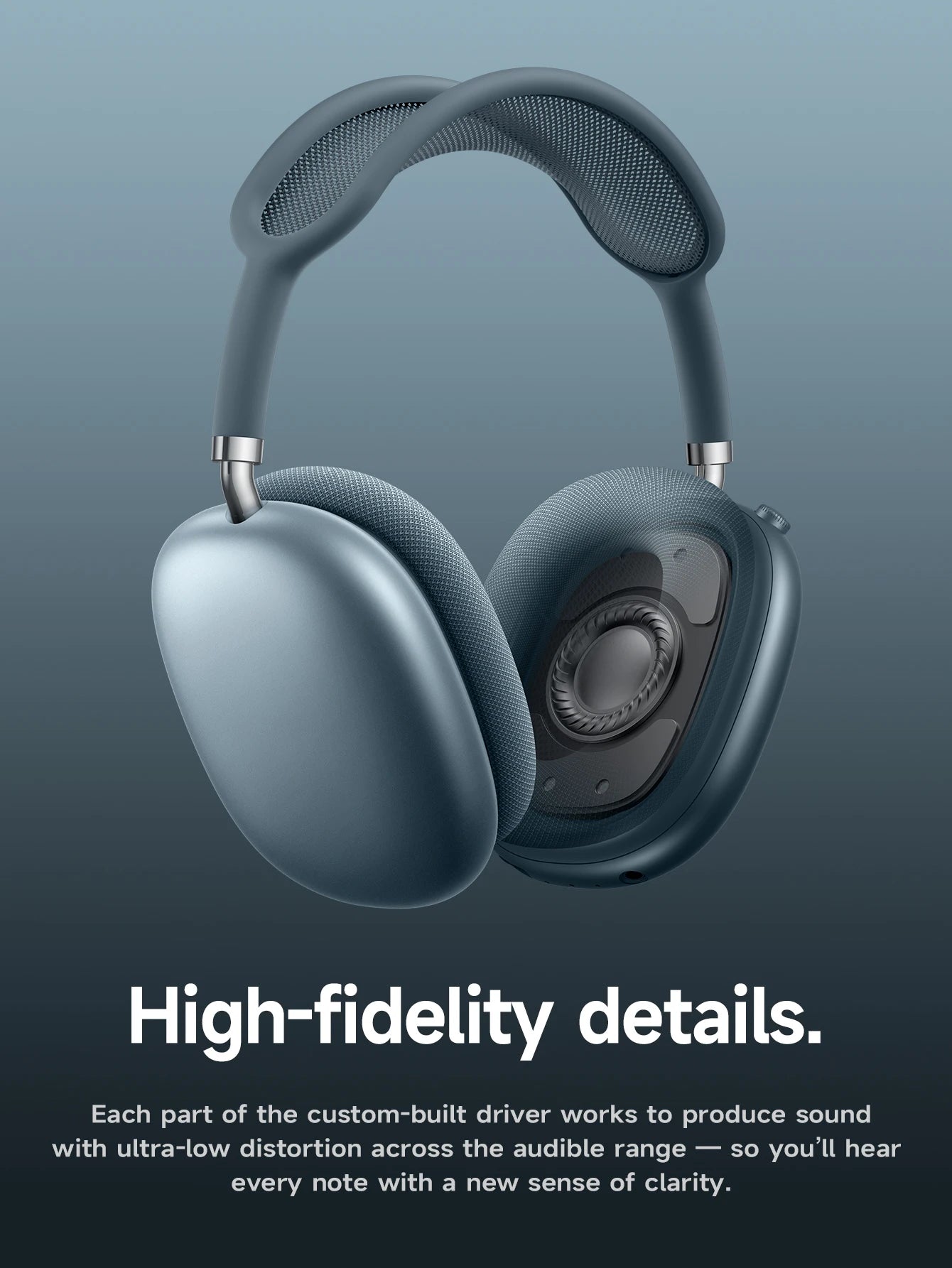 W65 Plus Happy ANC BT headphones Silver