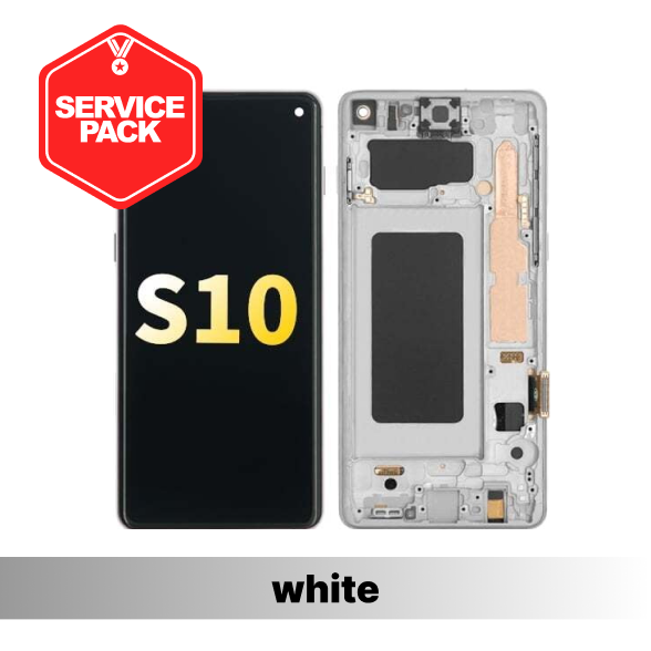 Samsung Galaxy S10 Service Pack Screen - White