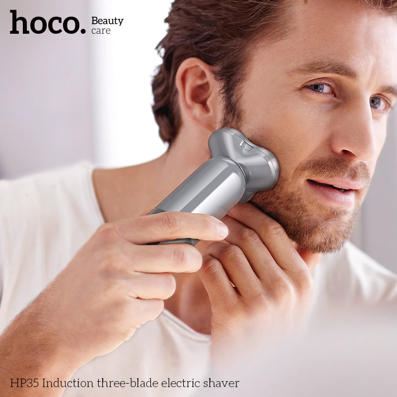Hoco HP35 Induction three-blade electric shaver - Black