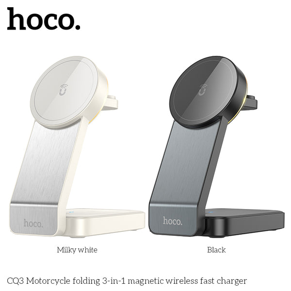 CQ3 Folding 3-in-1 MSafe Wireless Charging for Phones and Apple Watch White