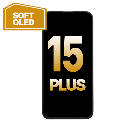 iPhone 15 Plus Soft OLED Aftermarket - Self Configuration Screen screen assembly replacement part