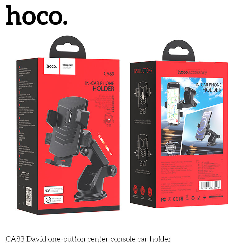 Hoco CA83 David one-button center console car holder