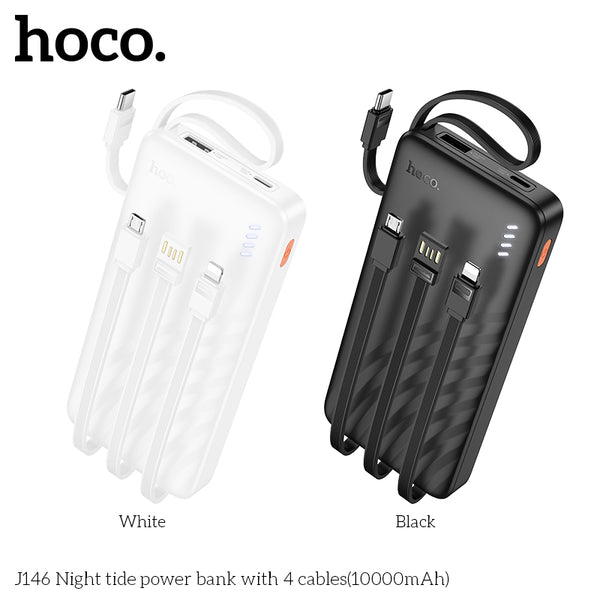 J146 Night tide 10000mAh with 4 cables power bank
