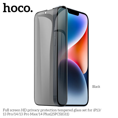 Hoco G11 Full Screen HD Privacy Protection Tempered Glass Screen Protector for iP14/13/13Pro
