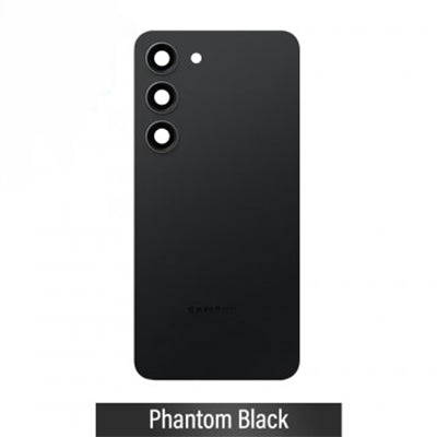 Samsung S23 Back Glass with Adhesive - Phantom Black
