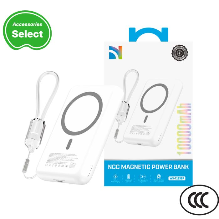 NCC Power Bank WS-T192BP 5000mAh 20W Magnetic Fast Charging wholesale mobile accessory