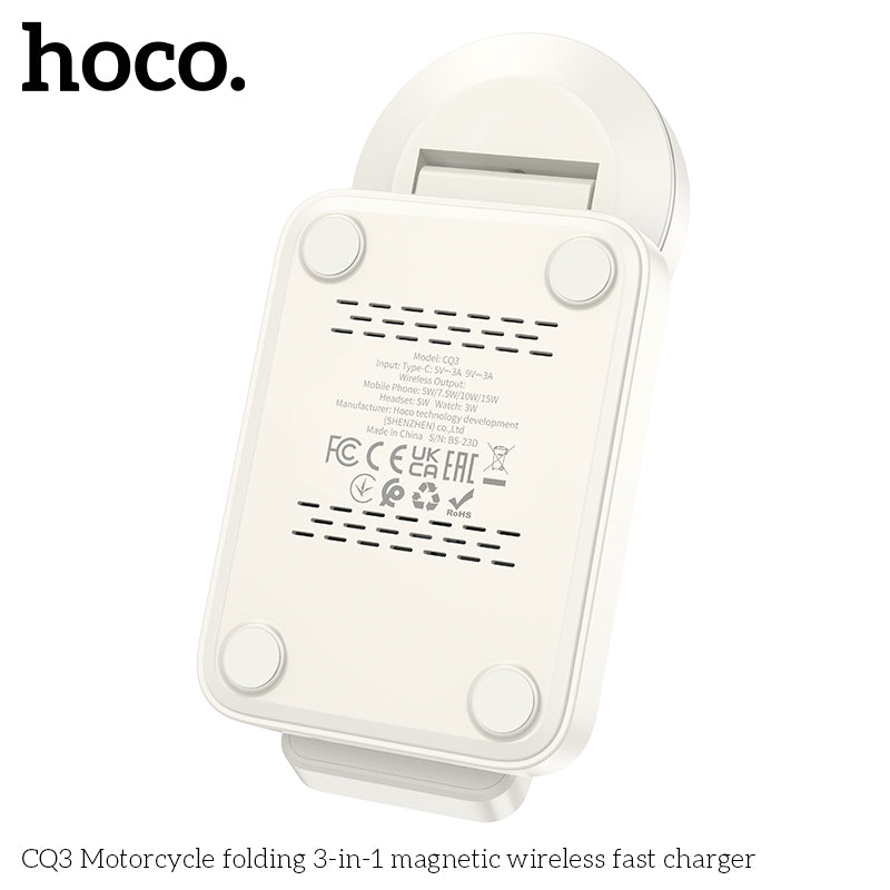 CQ3 Folding 3-in-1 MSafe Wireless Charging for Phones and Apple Watch Black